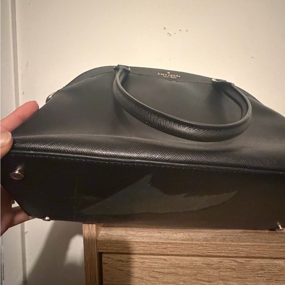 kate spade Black Leather Dome Satchel with Detachable Strap - Picture 8 of 8
